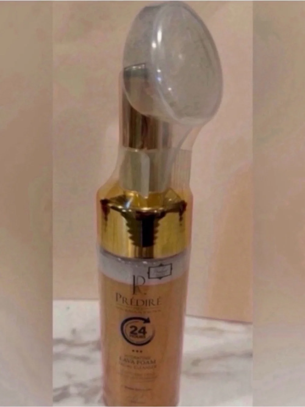 PP Gold Lava Facial Cleansing Foam w/Silicone Scrub Brush ~ Retails $145